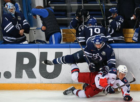 Kontinental Hockey League. Dynamo Moscow vs. CSKA