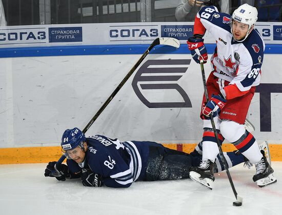Kontinental Hockey League. Dynamo Moscow vs. CSKA