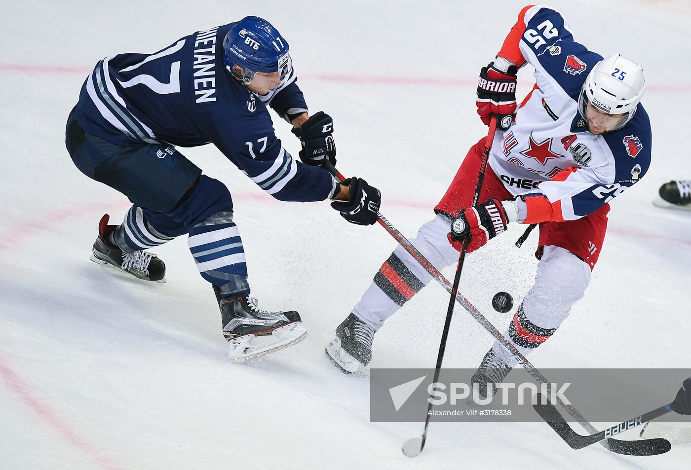 Kontinental Hockey League. Dynamo Moscow vs. CSKA