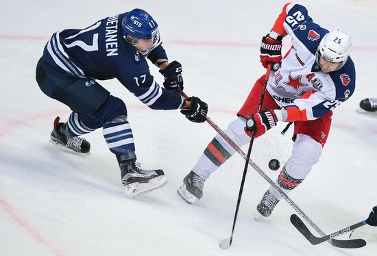 Kontinental Hockey League. Dynamo Moscow vs. CSKA
