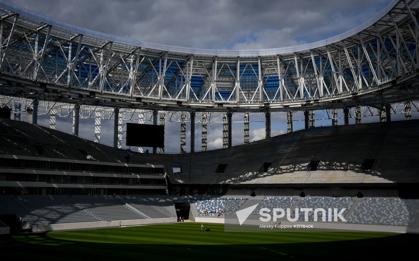 Nizhny Novgorod stadium under construction
