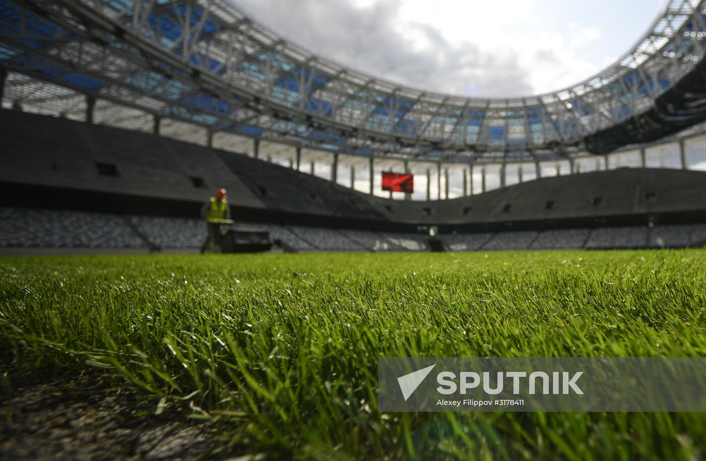 Nizhny Novgorod stadium under construction