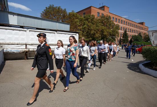 Young women enrolled to Krasnodar Aviation Institute to get flight profession