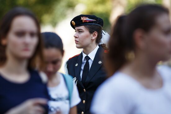 Young women enrolled to Krasnodar Aviation Institute to get flight profession