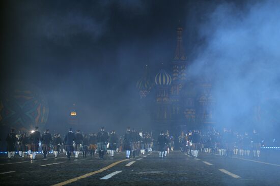 Opening ceremony for 10th Spasskaya Tower international military music festival