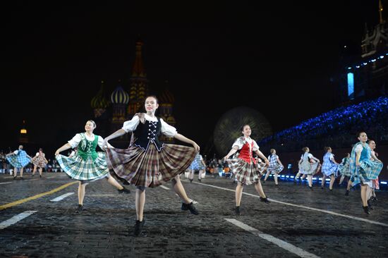 Opening ceremony for 10th Spasskaya Tower international military music festival