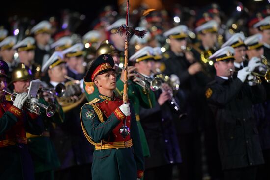 Opening ceremony for 10th Spasskaya Tower international military music festival