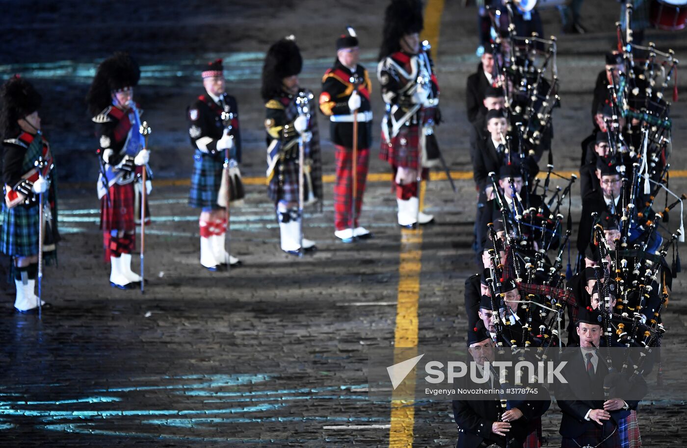 Opening ceremony for 10th Spasskaya Tower international military music festival