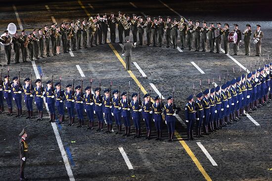 Opening ceremony for 10th Spasskaya Tower international military music festival