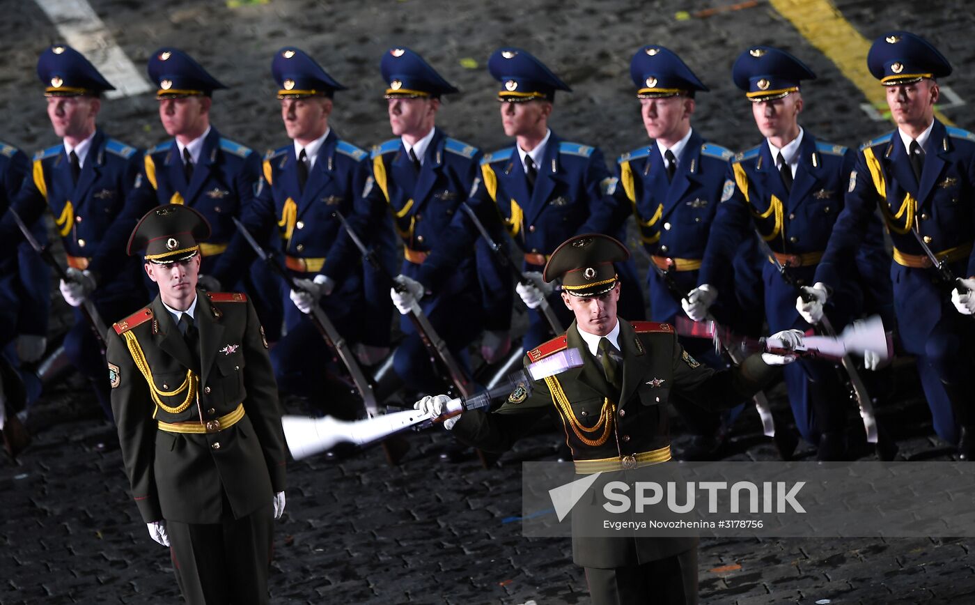 Opening ceremony for 10th Spasskaya Tower international military music festival