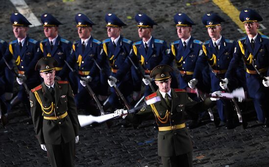 Opening ceremony for 10th Spasskaya Tower international military music festival