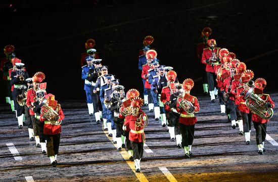 Opening ceremony for 10th Spasskaya Tower international military music festival