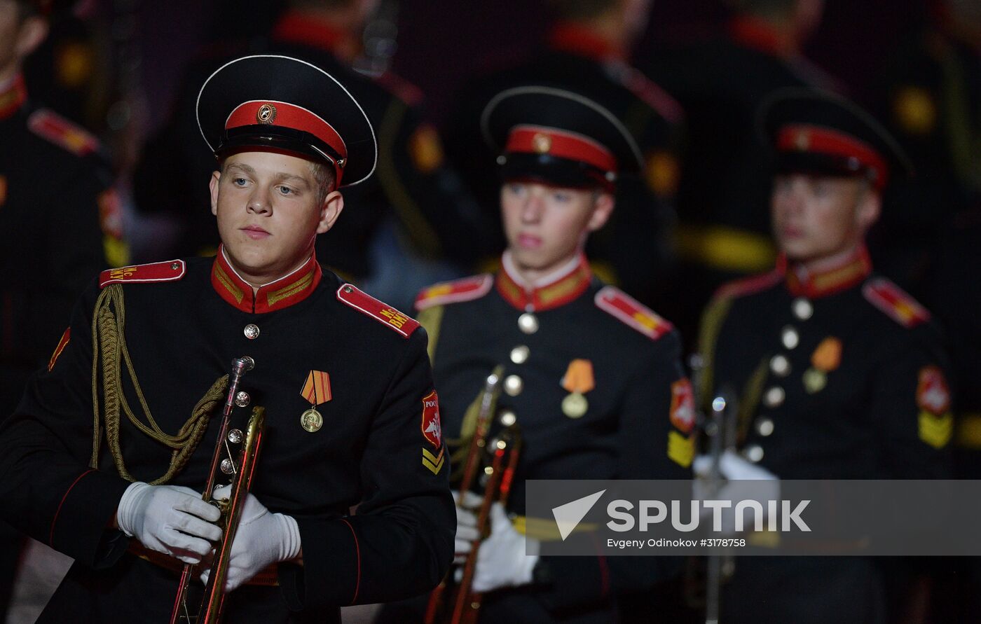 Opening ceremony for 10th Spasskaya Tower international military music festival