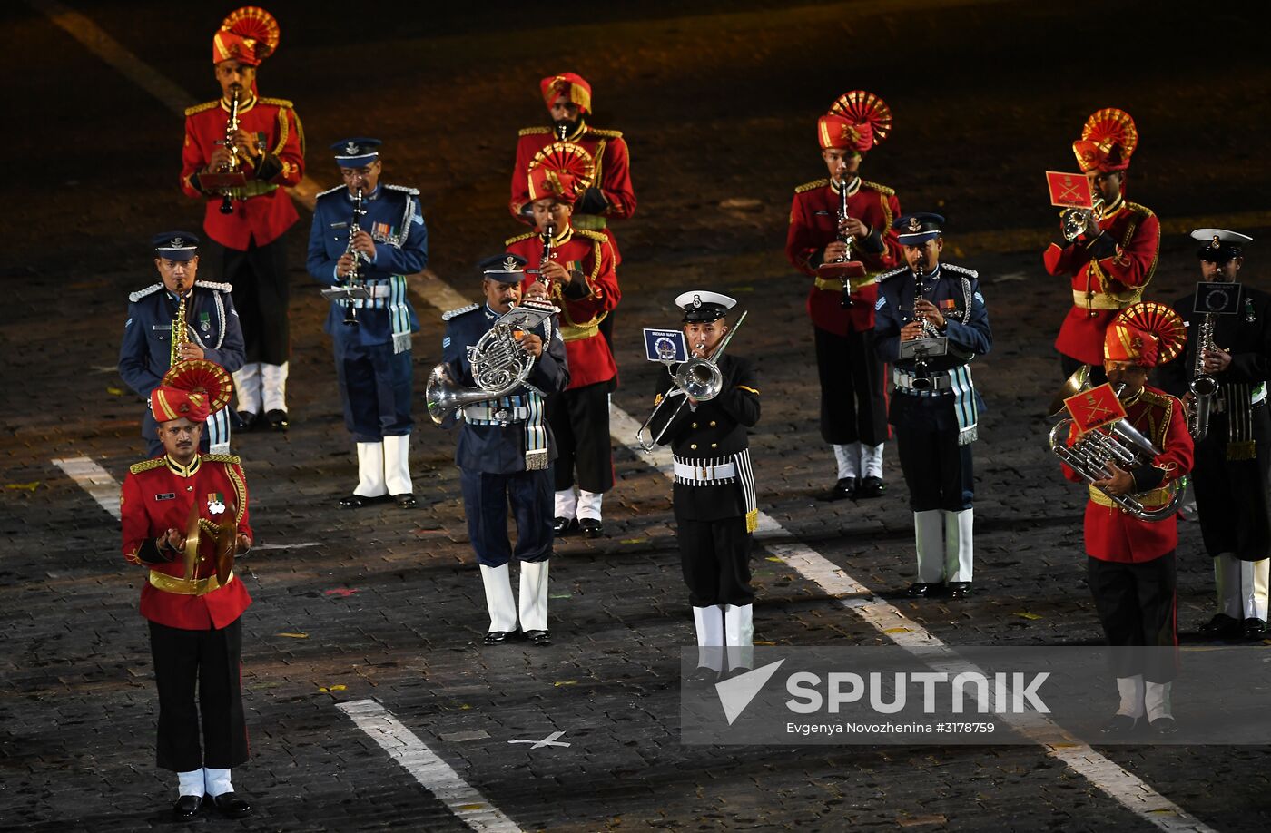 Opening ceremony for 10th Spasskaya Tower international military music festival