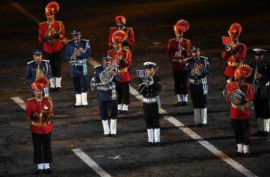 Opening ceremony for 10th Spasskaya Tower international military music festival