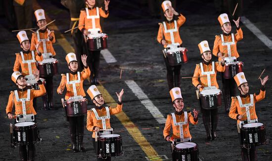 Opening ceremony for 10th Spasskaya Tower international military music festival