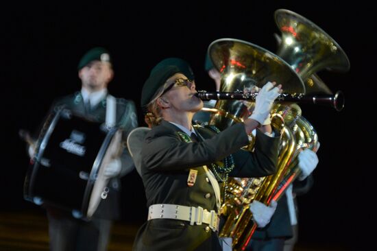 Opening ceremony for 10th Spasskaya Tower international military music festival