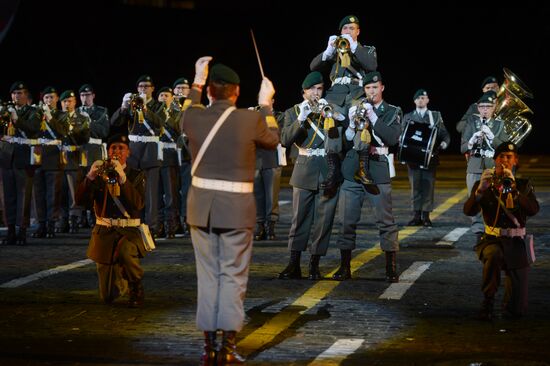 Opening ceremony for 10th Spasskaya Tower international military music festival