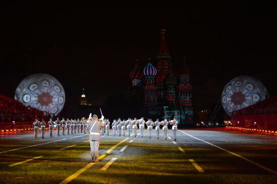 Opening ceremony for 10th Spasskaya Tower international military music festival