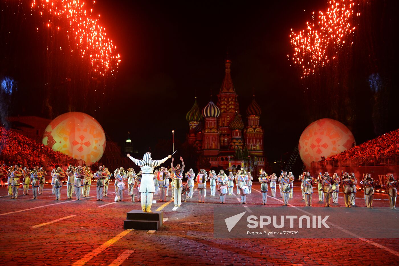 Opening ceremony for 10th Spasskaya Tower international military music festival