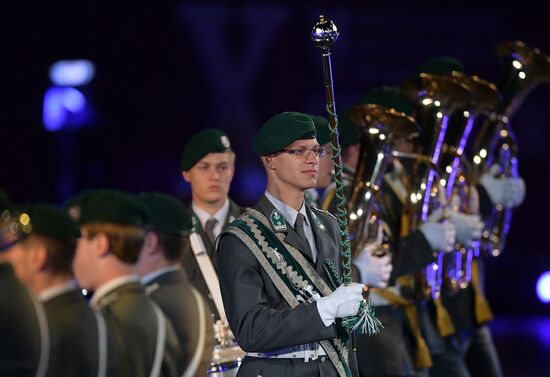 Opening ceremony for 10th Spasskaya Tower international military music festival