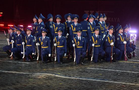 Opening ceremony for 10th Spasskaya Tower international military music festival