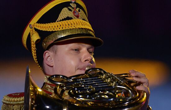 Opening ceremony for 10th Spasskaya Tower international military music festival