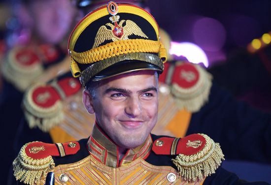 Opening ceremony for 10th Spasskaya Tower international military music festival