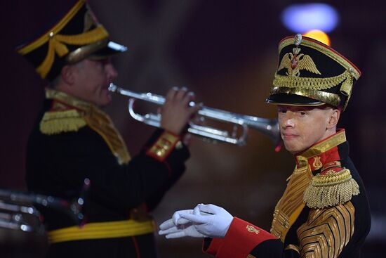 Opening ceremony for 10th Spasskaya Tower international military music festival