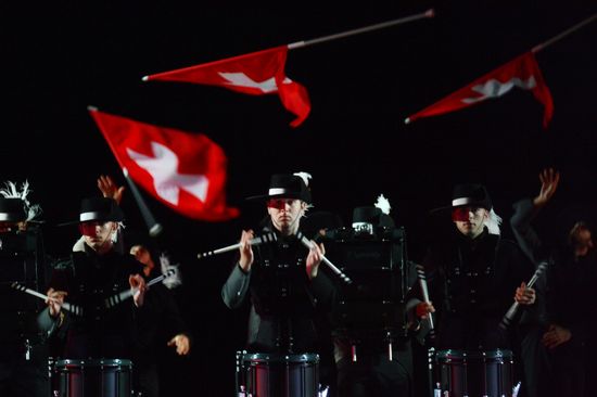 Opening ceremony for 10th Spasskaya Tower international military music festival