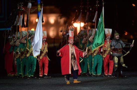 Opening ceremony for 10th Spasskaya Tower international military music festival