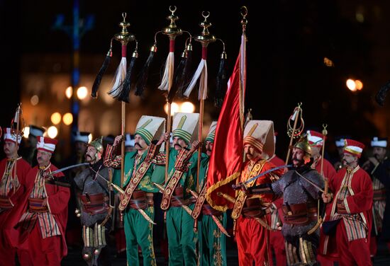 Opening ceremony for 10th Spasskaya Tower international military music festival