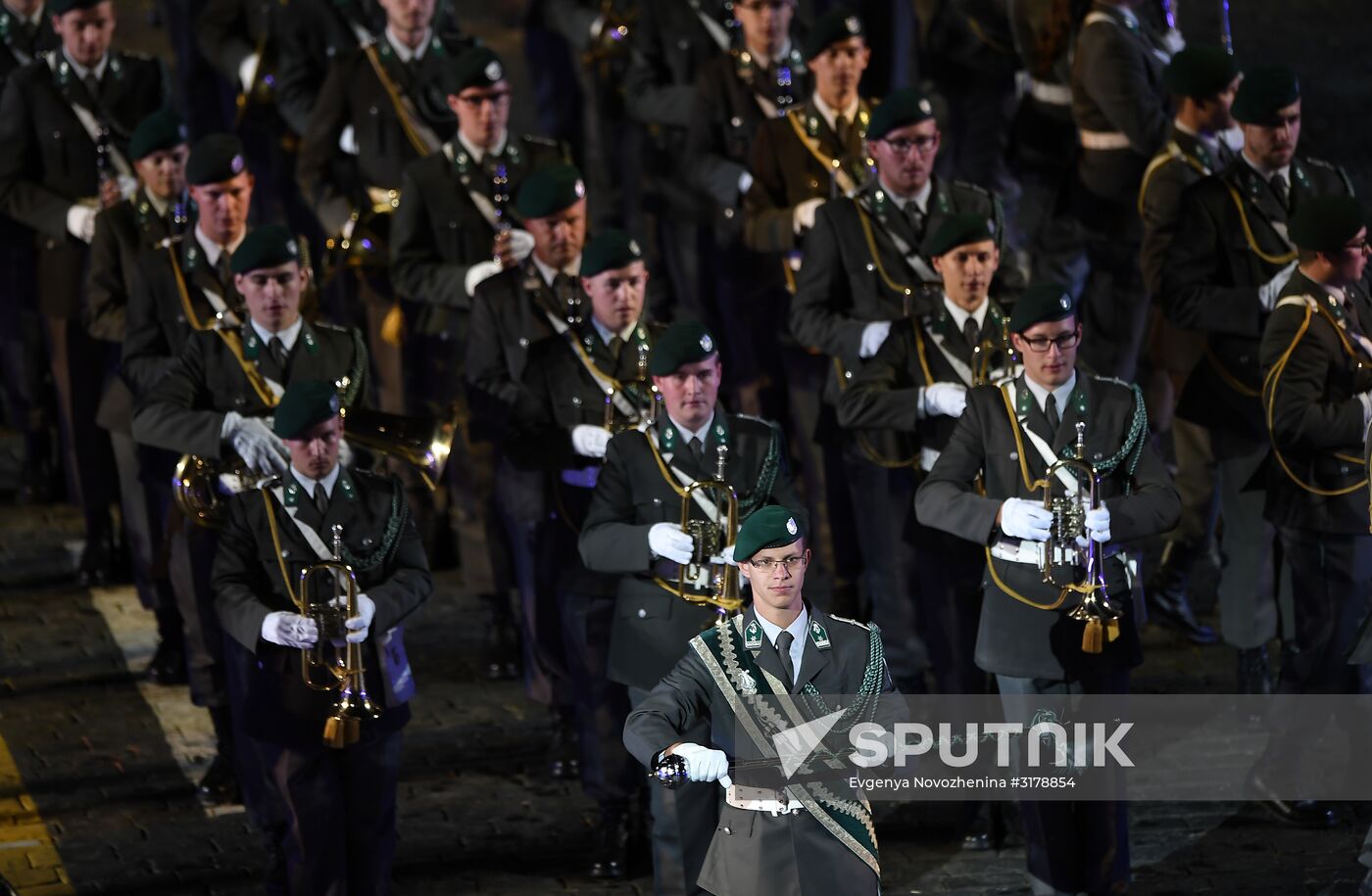 Opening ceremony for 10th Spasskaya Tower international military music festival