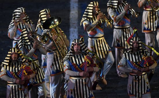 Opening ceremony for 10th Spasskaya Tower international military music festival