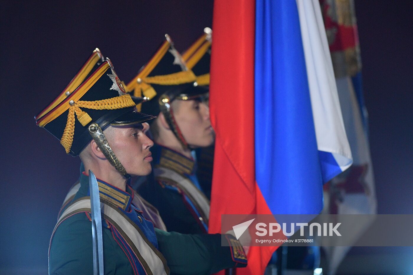 Opening ceremony for 10th Spasskaya Tower international military music festival