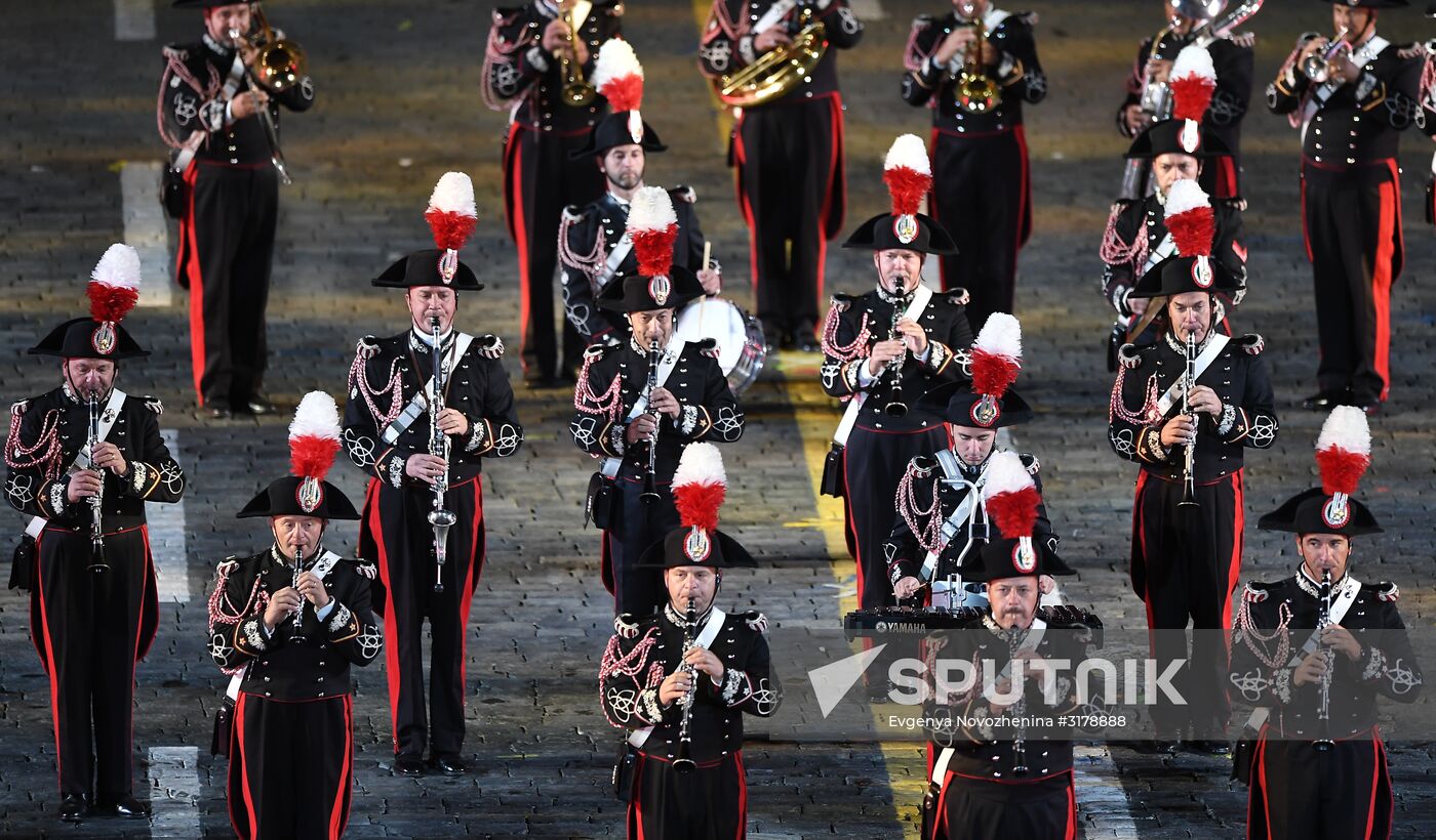 Opening ceremony for 10th Spasskaya Tower international military music festival