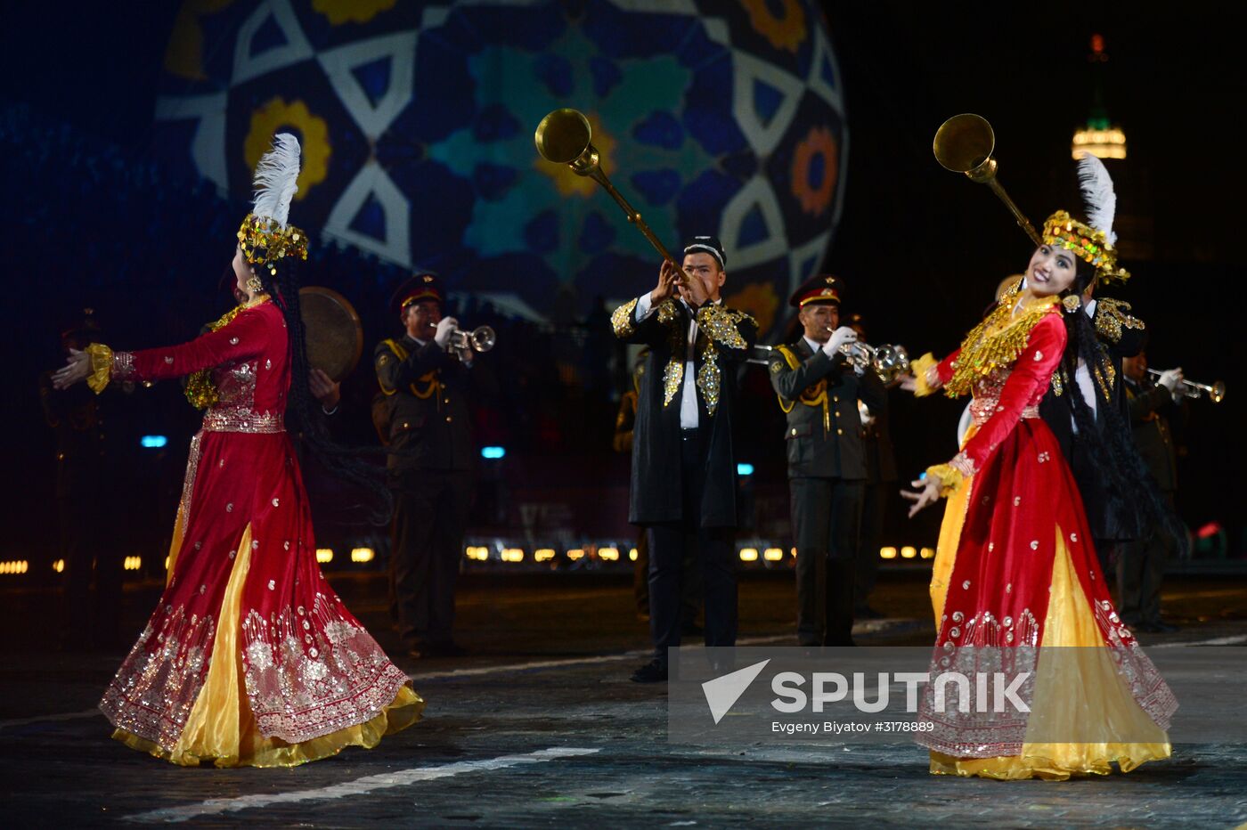 10th Spasskaya Tower international military music festival's opening ceremony