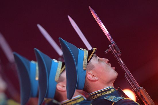 Opening ceremony for 10th Spasskaya Tower international military music festival