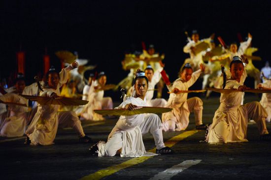 Opening ceremony for 10th Spasskaya Tower international military music festival
