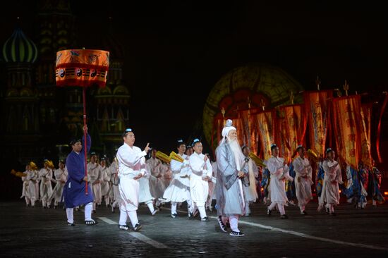 Opening ceremony for 10th Spasskaya Tower international military music festival