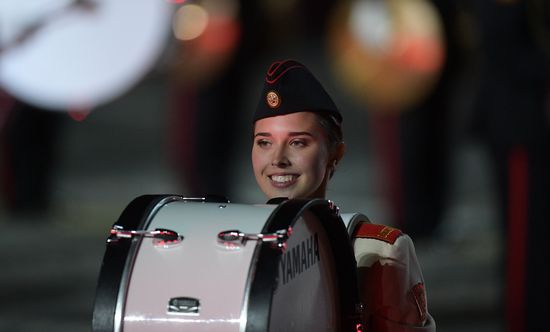 Opening ceremony for 10th Spasskaya Tower international military music festival