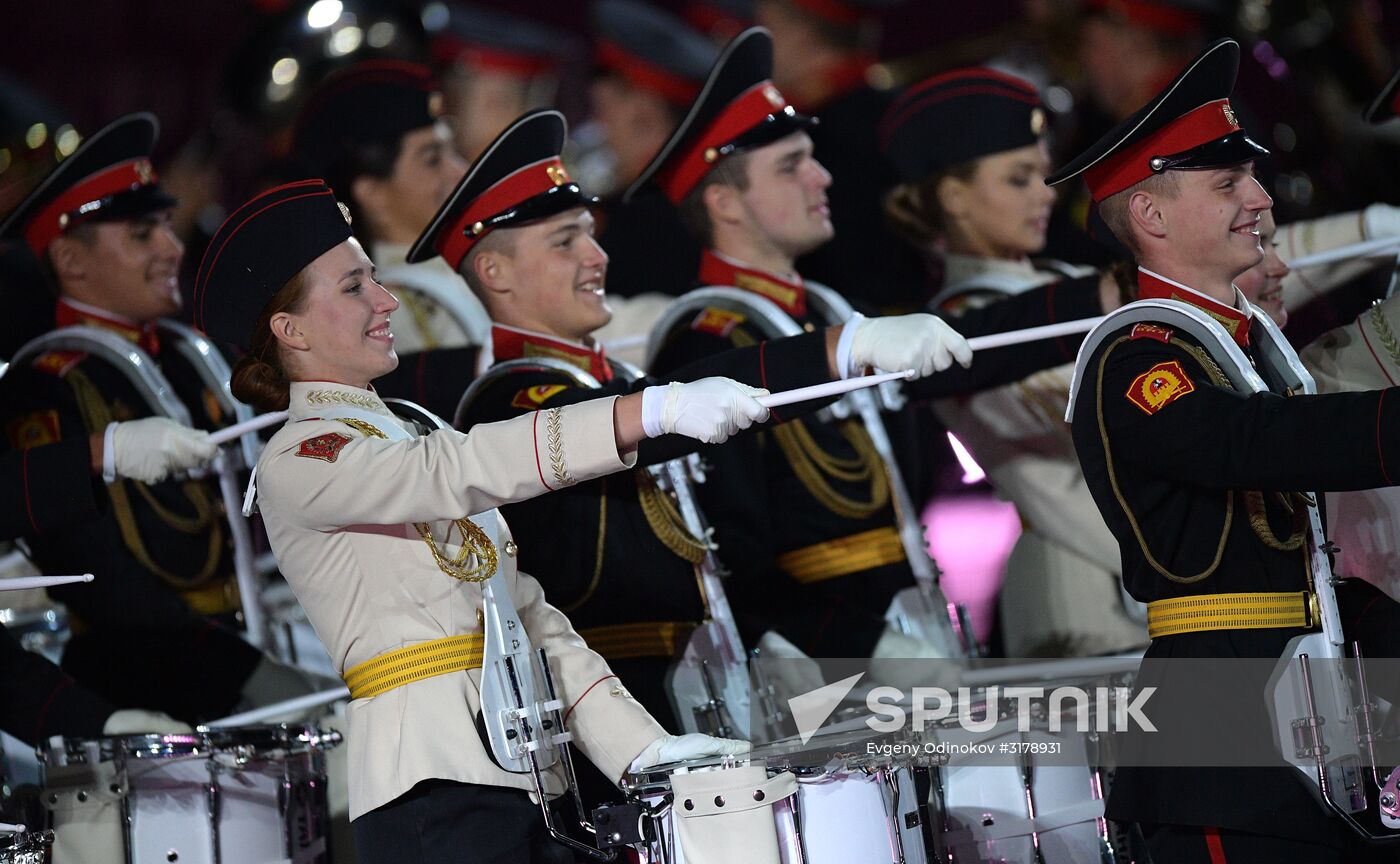 Opening ceremony for 10th Spasskaya Tower international military music festival