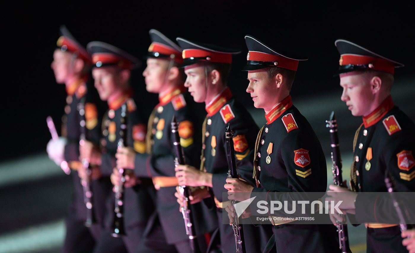 Opening ceremony for 10th Spasskaya Tower international military music festival