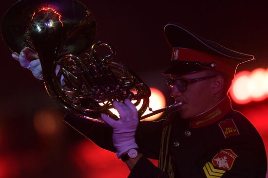 Opening ceremony for 10th Spasskaya Tower international military music festival