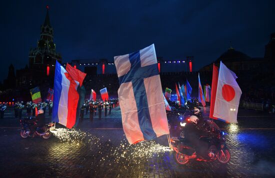 10th Spasskaya Tower international military music festival's opening ceremony
