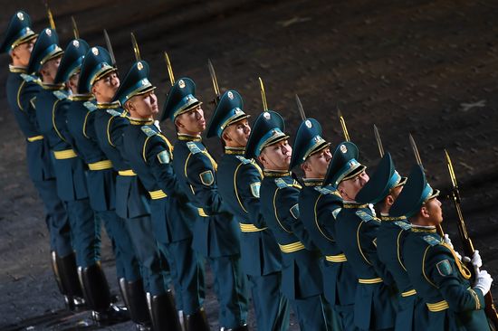 Opening ceremony for 10th Spasskaya Tower international military music festival