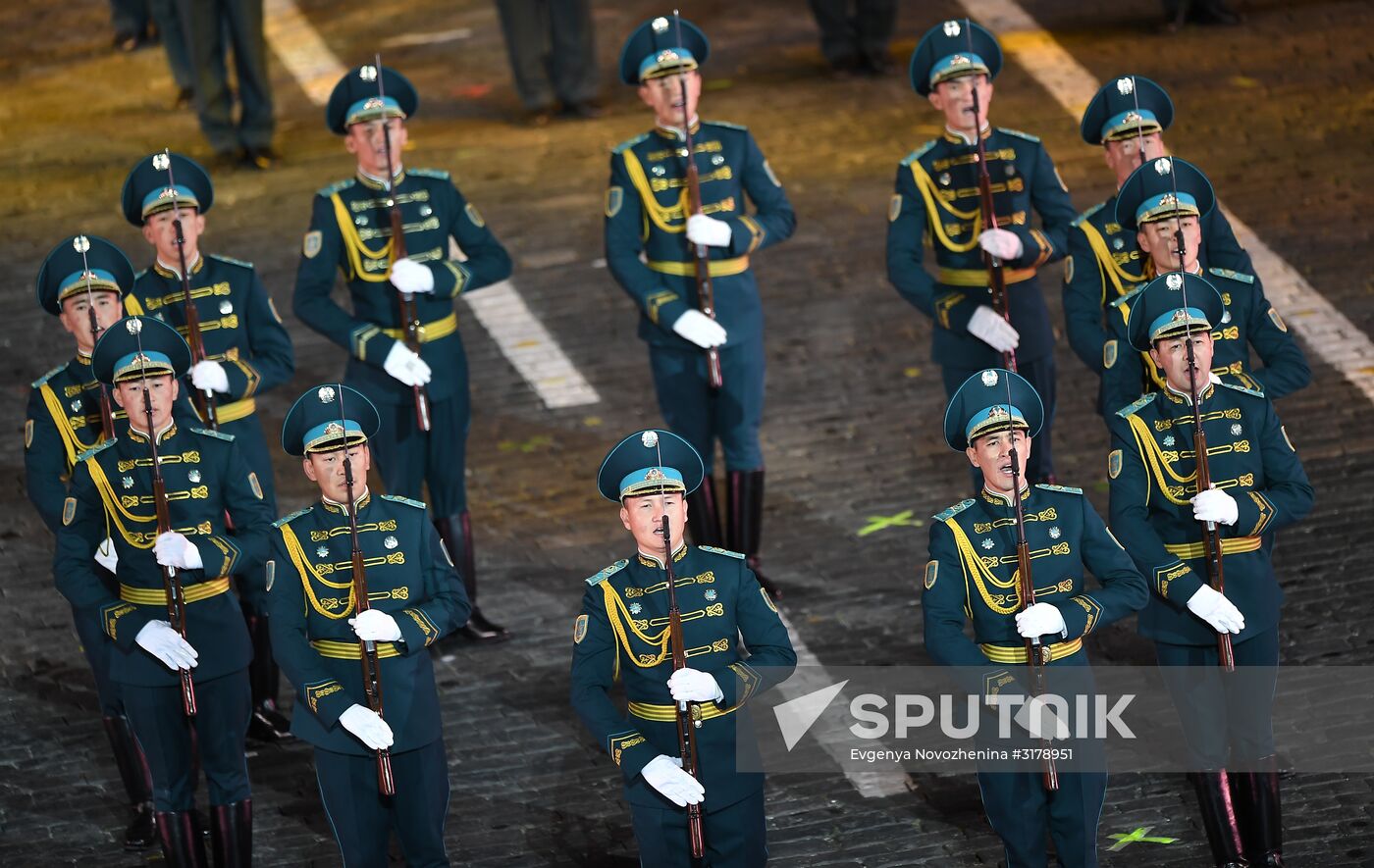 Opening ceremony for 10th Spasskaya Tower international military music festival