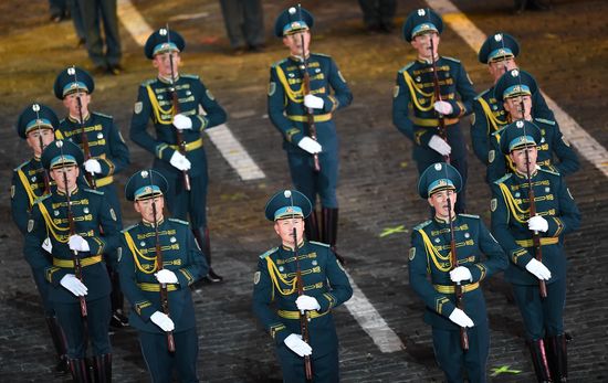 Opening ceremony for 10th Spasskaya Tower international military music festival