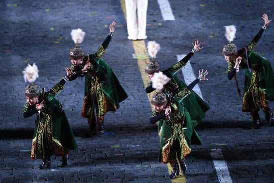 10th Spasskaya Tower international military music festival's opening ceremony