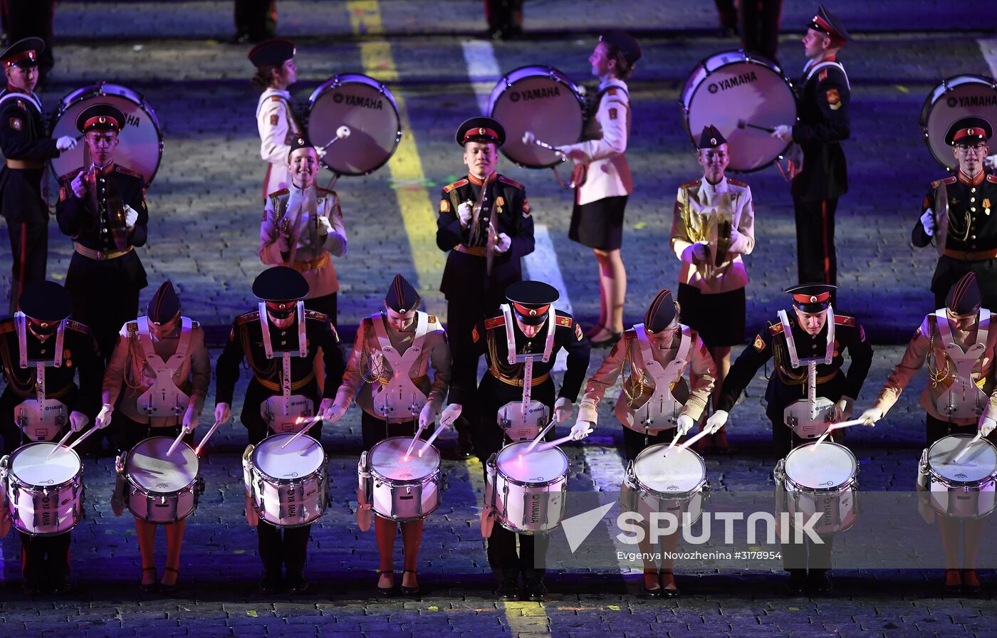 Opening ceremony for 10th Spasskaya Tower international military music festival